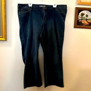 Women’s Jeans, Venezia, Size 6 Average, Stretch Flare, Denim, Dark Blue